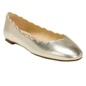 Ladies Sam & Libby Capri Ballet Size 8 Gold Color.
